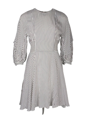 Maje striped mini dress - White