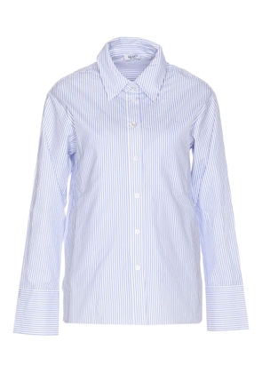 LIU JO striped button-fastening shirt - Blue