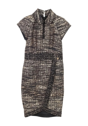 CHANEL Pre-Owned 1986-1988 tweed mini dress - Black