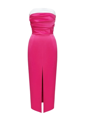POST MERIDIEM satin midi dress - Pink