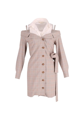 Maje trompe-l’oeil shirt dress - Neutrals