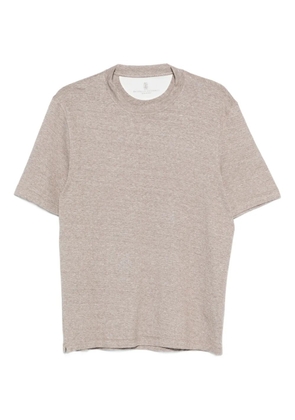Brunello Cucinelli round-neck T-shirt - Brown