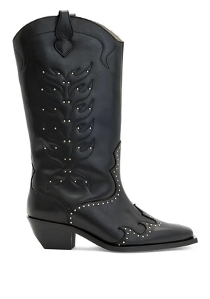 AllSaints studded embellished boots - Black