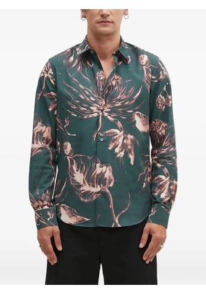 Paul Smith floral-print long-sleeved shirt - Green