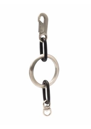 Parts of Four geometric chain keyring - Silver