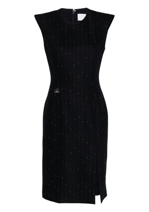 Genny pinstriped bodycon midi dress - Blue