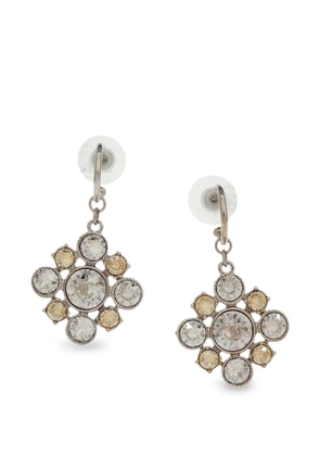 CHANEL Pre-Owned 2013 Rhombus Dangle earrings - Silver