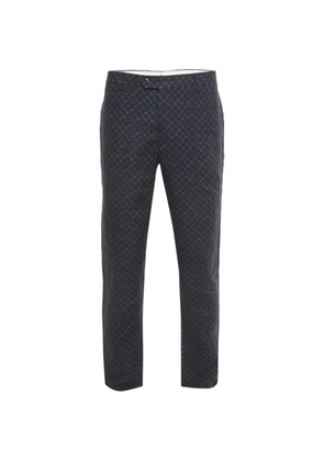 Etro Pre-Owned paisley linen trousers - Blue