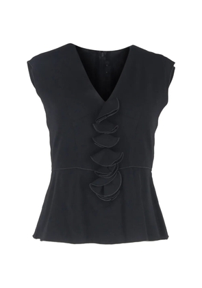 Marc Jacobs Vintage V-neck ruffled blouse - Black