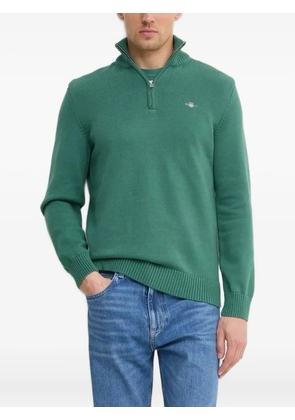 Gant high-neck half-zip sweater - Green
