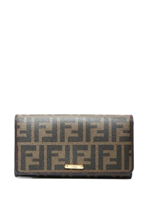 Fendi Pre-Owned 2015-2020s Zucca logo wallet - Brown