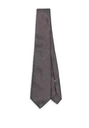 Canali jacquard tie - Brown