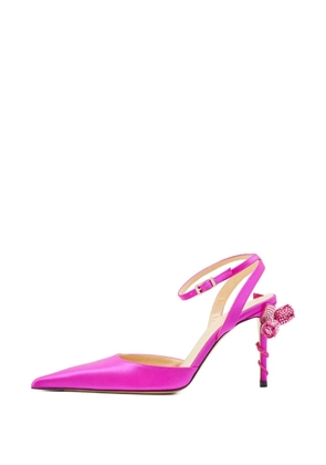 MACH & MACH floral-detail pumps - Pink
