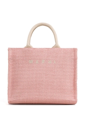 Marni small raffia tote bag - Pink