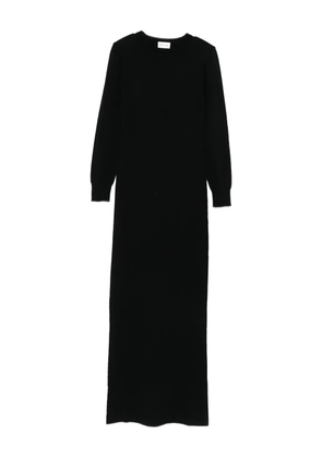 P.A.R.O.S.H. round-neck midi dress - Black