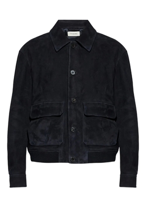 FRAME buttoned suede jacket - Blue