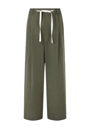 TOMBOY pintuck-detail trousers - Green