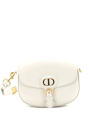 Christian Dior Pre-Owned Bobby Flap Bag Leather Medium crossbody bag - White