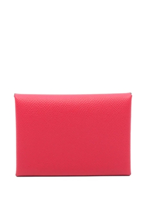 Hermès Pre-Owned 2022 Calviduo Epsom Leather coin purse - Pink