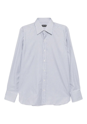 TOM FORD plaid cotton shirt - Grey