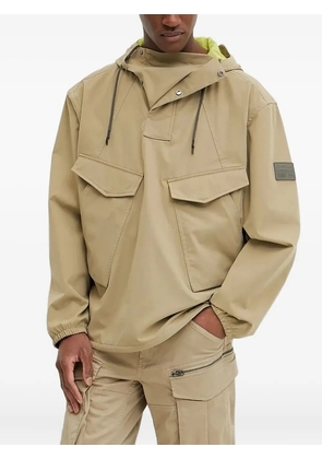G-Star RAW hooded patch-pocket jacket - Neutrals