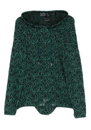 JUNTAE KIM lace hoodie - Green