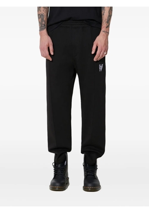 Neil Barrett embroidered trackpants - Black