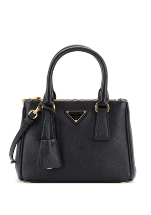 Prada Pre-Owned Galleria Double Zip Tote Saffiano Leather Mini crossbody bag - Black