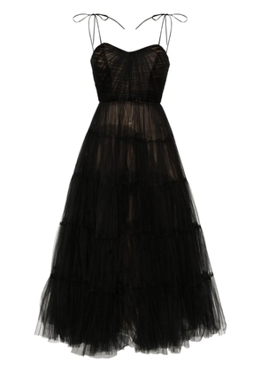Ana Radu tulle maxi dress - Black