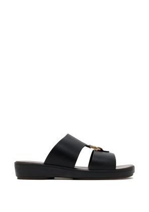 Brunello Cucinelli buckle-detail leather sandals - Black