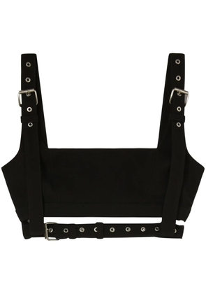 AMBUSH belt-detailing crop top - Black