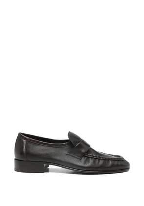 The Row leather loafers - Brown