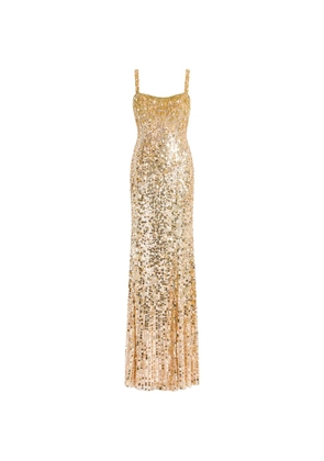 Jenny Packham Mirabeau sequin dress - Gold