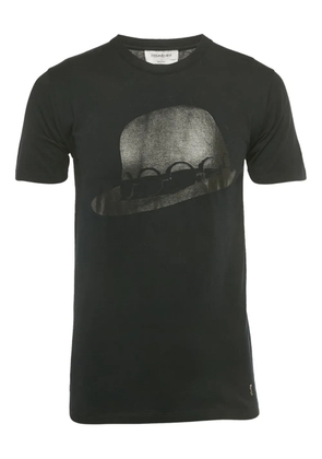 Saint Laurent Pre-Owned graphic hat T-shirt - Black
