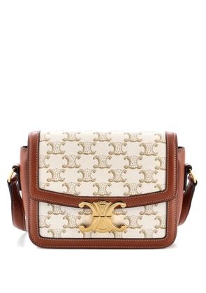 Celine Pre-Owned Triomphe Triomphe Coated Canvas Teen shoulder bag - Neutrals