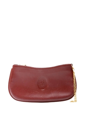 Celine Pre-Owned 1990-2000 logo-embossed leather pouch - Red