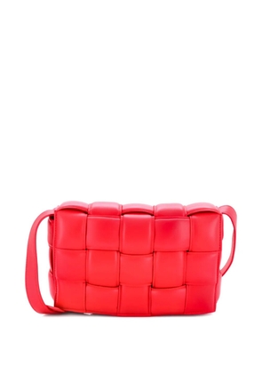 Bottega Veneta Pre-Owned Cassette Padded Maxi Intrecciato Leather crossbody bag - Red