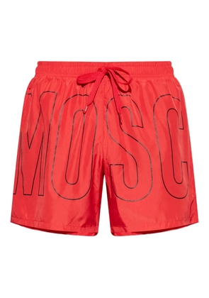 Moschino logo-print swim shorts - Red