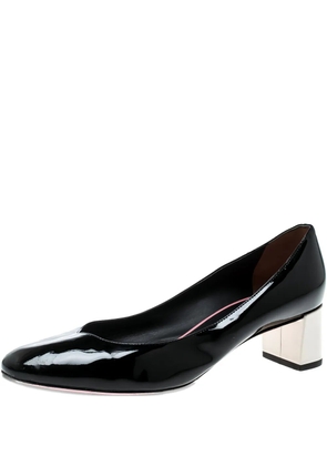 Fendi Pre-Owned 50mm Eloise patent leather block heel pumps - Black