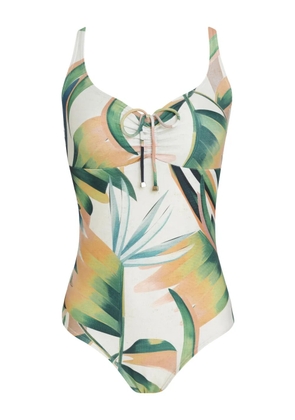 Lygia & Nanny graphic-print swimsuit - White