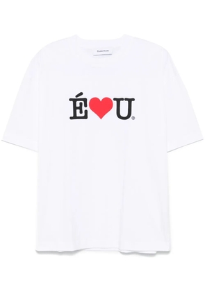 Études Studio slogan-print T-shirt - White