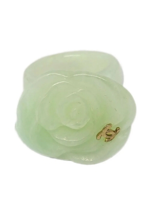 CHANEL Pre-Owned 2002 camellia ring - Green