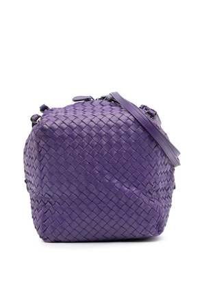 Bottega Veneta Pre-Owned 2012-2025 Nappa Intrecciato Cube crossbody bag - Purple
