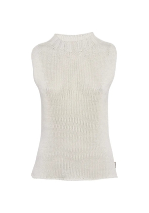 Burberry Pre-Owned knit sleeveless top - White