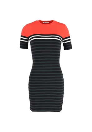 Pre-Owned Alexander Wang striped t-shirt dress - Black