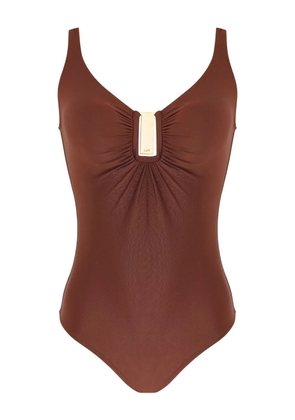 Lygia & Nanny Mirassol low-back swimsuit - Brown