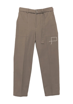 sacai belted trousers - Neutrals