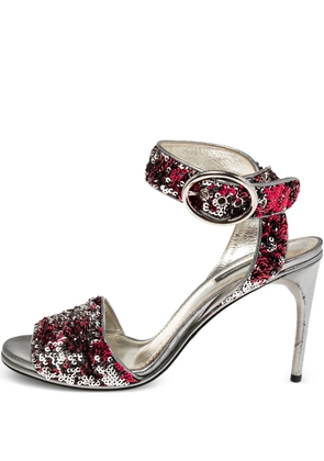 Dolce & Gabbana Pre-Owned metallic heeled sandals - Silver
