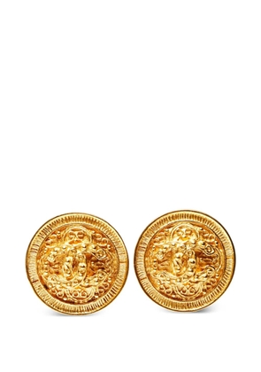 CHANEL Pre-Owned 1994 CC clip-on earrings - Gold