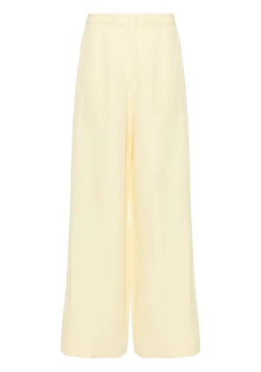 Fabiana Filippi slub-texture straight trousers - Yellow